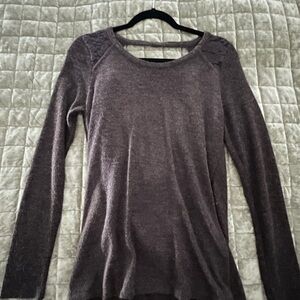 Double Zero Deep Grey Knit Top